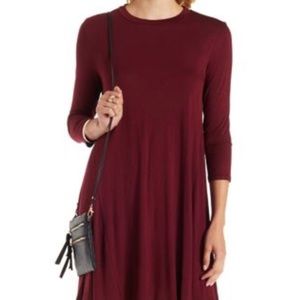 CHARLOTTE RUSSE Maroon Dress